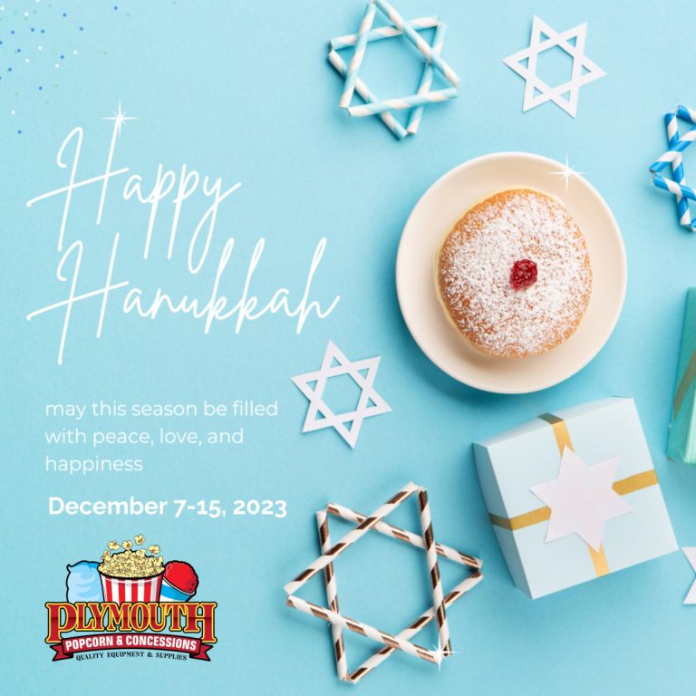 Plymouth Popcorn Wishes You a Happy Hanukkah