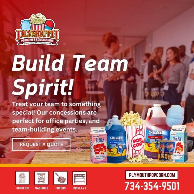 Build Team Spirit with Plymouth Popcorn & Concessions!