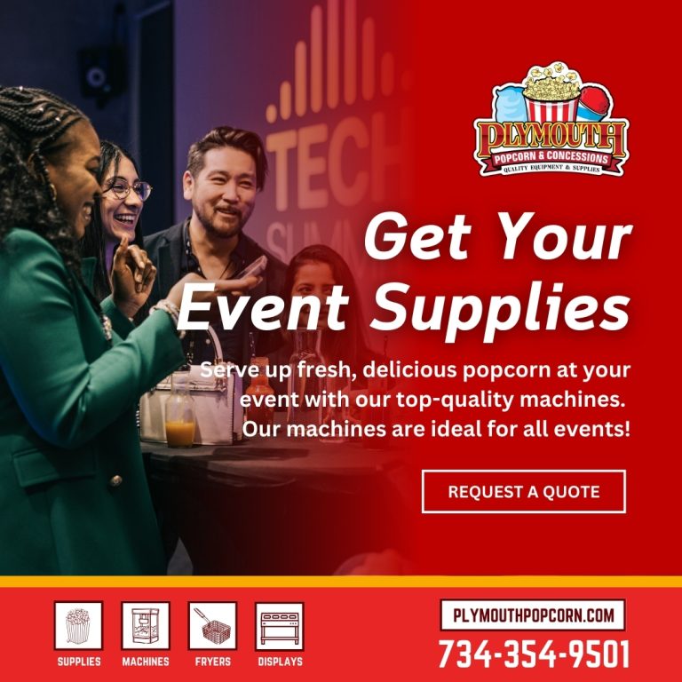 Get Your Event Supplies with Plymouth Popcorn!